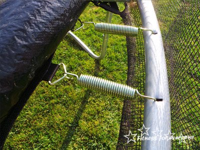 Trampolin mit Sicherheitsnetz, inklusive Leiter und Randabdeckung Gartentrampolin 250, 305, 370, 400, 430cm - 7