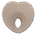 ChenRui(TM)Baby Pillow - Newborn Baby Heart Shaped Pillow Headrest Prevent Flat Head Syndrome, Breathable And Soft Fabric. (Khaki)