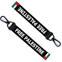 Palestine Handala Leather Keychain - Handmade Character Key Holder With Lobster Clasp - View #8