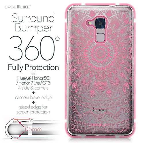 CASEiLIKE Funda Honor 5C  Carcasa Huawei Honor 5C Honor 7 Lite GT3  Arte indio de la l  nea 2062  TPU Gel silicone protectora cover