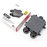 SAMHUE Junction Box IP68 Waterproof 3 Way Cable Connectors Outdoor / External Electrical Junction Box Ø 4mm-12mm