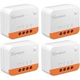 SONOFF ZBMINIL2 Zigbee Smart Switch Neutral Free 2 Way Compatible with Alexa and Google Home 4pcs