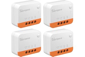 SONOFF ZBMINIL2 4pcs Zigbee Interruptor inteligente, interruptor Sin Neutro，Interruptor inalámbrico ZigBee de 2 vías,Requiere
