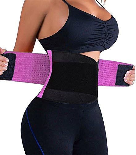 SURMTO Women's Waist Trainer Belt - Waist Cincher Trimmer - Slimming Body Shaper Belt - Sport Gym Woukout Girdle Belt