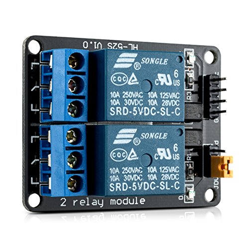 kwmobile 3x M  dulo de rel   5V para Arduino con 2 canales - Set de 3 m  dulos de rel  s para Arduino con optoacoplador