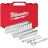 Milwaukee T4932464944 Ağır Hizmet Tipi Cırcır Lokma Takımı &frac14;&rdquo; 50 Par&ccedil;a