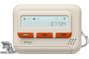 elago Pager etui kompatybilne z AirPods Pro 2. generacji, kompatybilne z AirPods Pro 2, etui w zestawie, odporne na wstrząsy, pełna ochrona, dla mężczyzn, kobiet (klasyczna biel)