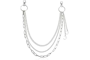 ARHZ 1 Stück Gothic Hosenkette, Punk Damen Hosenkette, Der Mond Jeanskette Hose Kette Hip Hop Kette Für Mädchen/Damen Hose, Grunge Accessoires,Goth Accessories.Goth Schmuck