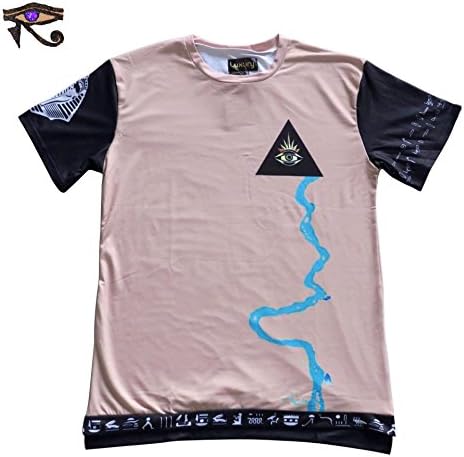 Luxury Rare Ancient Egyptian T-Shirt - Unisex | Custom Graphic Tee | Trending | Premium, Sleek and Unique Design | Nile River and Pharaoh Print | Anubis and Seth Inspired (Medium)