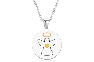 TIZU Collier pour Filles, Collier Cadeau Bijoux Pendentif Lapin Papillon Éléphant Paresseux Ange Tortue Flamant Coccinelle Dauphin Girafe Panda Abeille Koala Licorne