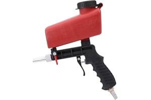 ACOUTO Pistolet de sablage pneumatique, pistolet à air portatif, sableuse portable pour la fabrication d'équipements mécaniques d'entretien automobile