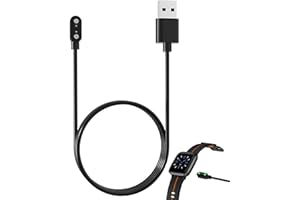 Girihe 1 PCS Watch Charger, Radley Watch Charger 2 Pin 2 Pin 4MM Magnetic Smart Watchh Chargerr Cable, Radley Watchh Chargerr with Dafit Nerunsa Reflex Active