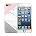 Produktbild iphone7 hülle Granit Marmor Kontrast Farben PC hartes Telefon Abdeckungs Fall für IPhone 7 (Rosa)