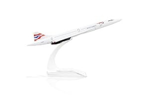 NUOTIE 1/400 Concorde British Airways Airplane Model Pre-Build Diecast Aircraft Model Kits Metal Aircraft Model Display Model Collection or Gift