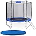 Produktbild Monzana Trampolin | Ø 244 cm | TÜV SÜD GS Zertifiziert | Komplettset inkl. Sicherheitsnetz, Leiter, Randabdeckung & Wetterplane | Kindertrampolin Gartentrampolin