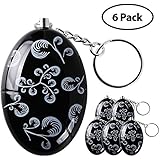 6 Pack ANRUI 120 dB SOS Emergency Personal Alarm Panic Safety Alarm Keychain Self Defense for Elderly Kids Women Adventurer Night Workers Anti-theft Alarm Policeman Recommend (6)