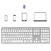 Produktbild Meteor fire Universelle, schlanke, tragbare, drahtlose Tastatur, tragbare, geräteübergreifende 109-Tasten-Standard-Bluetooth-Tastatur mit DREI Tasten, für Laptop/Smartphone/Tablet usw.
