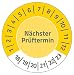 Produktbild AVERY Zweckform 6933 fälschungssichere Prüfplaketten (Nächster Prüftermin (2018-2023), stark selbstklebend (Kleinformat, Ø 20 mm, 120 Aufkleber auf 8 Blatt) gelb