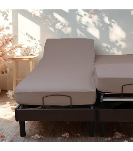 Soleil D'Ocre Lenzuolo Con Angoli In Cotone 57 Fili – 160x200 Cm, Morbido E Resistente, Adatto A Materassi Alti 30 Cm, Colore Marrone - 5