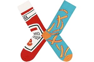 MYO UNDERWEAR&MORE Calcetines divertidos mujer y hombre – Pack 1 par | Originales y desparejados con dibujos diferentes en cada pie | Regalo gracioso y creativo para cumpleaños, Navidad, amigo invisible. talla 38-45