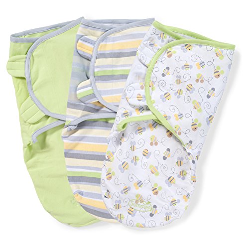 Preisvergleich Produktbild Summer Infant SwaddleMe Adjustable Infant Wrap, Busy Bees, 3 Count
