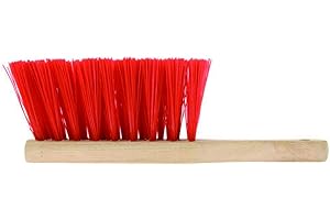 Elliott Synthetic Bristle FSC Certified Handled Hand Scrubbing Brush with Stiff Bristles – Heavy Duty, Perfect for outdoor use, Workshops, warehouses and Gardening, Brown