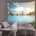 Produktbild jtxqe Dekorative Tapisserie Decke Moderne einfache Webmaschine waschbar Südostasien Serie Landschaft Hause Wandbehang Wanddekoration Strandtuch 75x87cm