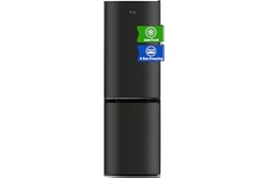 CHiQ FBM157L4EU, Fridge Freezer, Net Capacity 157L, 70/30, Width 48CM, Height 144CM, Black,Low Frost, Enegy Rated E, 39 dB, 12-Year Compressor Service
