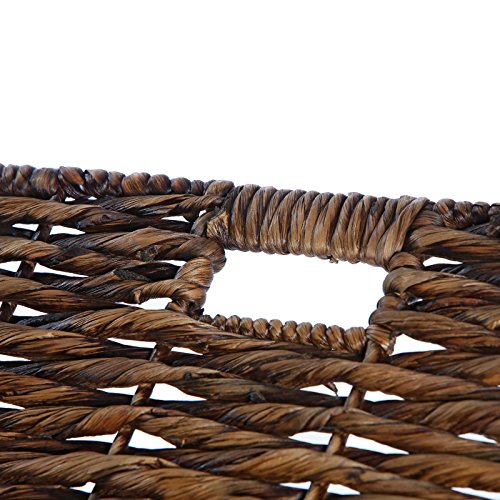 Casa Mina Wäschekorb Wäschebox Wäschesammler aus Wasserhyazinthe „Brunei“ braun 50cm - 7