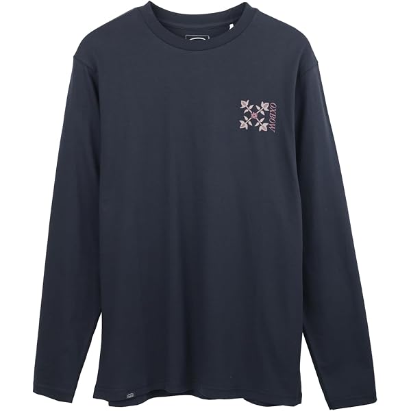 T-shirt Manches Longues Coton Bio OXBOW - Col Rond, Motif Imprimé Dos, Pour Homme, Hiver 2025