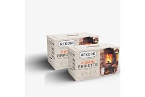 ANGO brykiety z węgla brunatnego, 2 x 10 kg, brykiety kominkowe, brykiety węglowe, węgiel, piec, opał, paczka, brykiety grzewcze