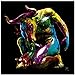 Produktbild Minotaure , Leinwandbild von Patrice Murciano, Digitaldruck mit 9 Farben auf Künstlerleinwand gedruckt , Giclée, Leinwanddruck, Keilrahmen, Wandbild , Wohnen und Bilder, Pop Art, Cyber Art, Punk, Fertigbild direkt zum Aufhängen, Keilrahmenbild (70 x 70 cm)