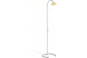 Livlig53 LIVLIG Gartendusche aus Edelstahl, selbststehende Außendusche Garten, Pooldusche, Outdoordusche mit schwenkbarem Duschkopf