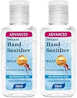 BURFLY Advanced Instant Hand Sanitizer Gel, Rinse-Free Disinfectant Hand Wash Liquid Refreshing Gel, Portable...