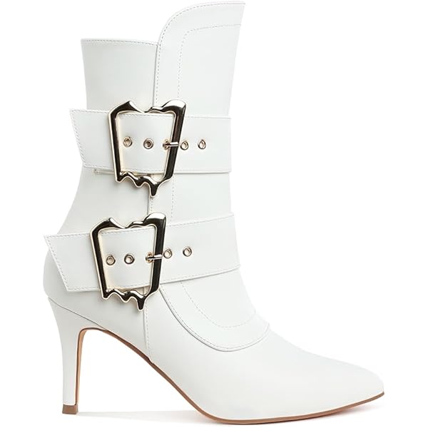 Onlymaker Women's Bowknot Strap Sandals - 5.12 Inch Stiletto Heel Pointed Toe