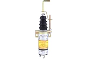 YWBL-WH Solenoide di arresto carburante 12v Elettrovalvola di intercettazione carburante per generatore elettrico 366-07197 SA-3405T 12V