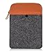 Produktbild kwmobile Tablettasche Filz Sleeve für 9,7-10,1" Tablet - Tablet Schutzhülle Tasche Case Hülle in Grau Braun Innenmaße: ca. 27 x 19,5 cm