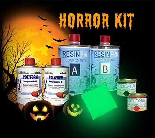 Horror Kit with the colours and Gloves in Gift. – Resins, Pigment + Colours in Gift