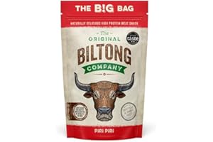 THE ORIGINAL BILTONG COMPANY - Piri Piri Biltong. High Protein Healthy Snack Made from British & Irish Beef. (Piri Piri, 250g)