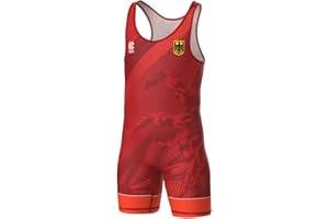 Extreme Hobby Justaucorps de Lutte pour Enfants de l’équipe Nationale d’Allemagne - Tenue de Lutte Professionnelle, Maillot de Lutte, Singlet de Lutte pour Enfants