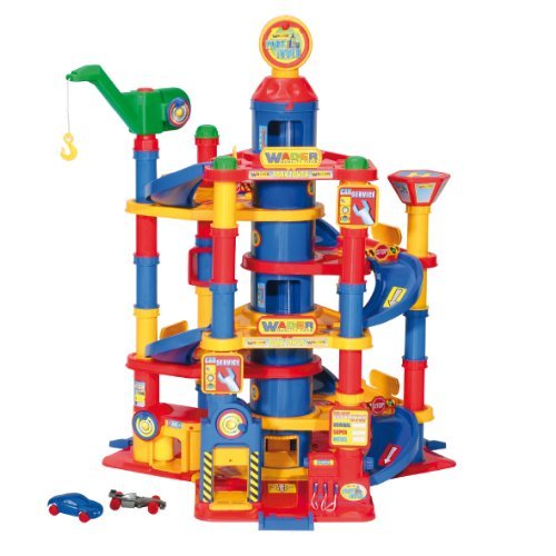 Wader Park Tower Playset With Cars - 7 Floors by Wader Quality Toys