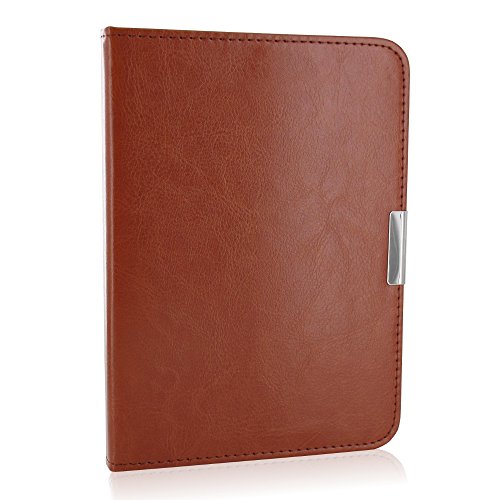 Hülle für Tolino Shine 2 HD ultradünne Tasche Case aufklappbare Schutzhülle mit Ruhemodus und Magnetverschluss Kunstleder Flip Etui Cover braun - 3