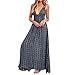 Produktbild Lucky mall Frauen Sommer Boho Strandkleid, Lässige Maxi Abend Party langes Kleid