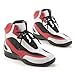 Produktbild Motorradstiefel Herbst- und Wintermotorradreitschuhe Rennschuhe atmungsaktive Reitschuhe,Grille Schuhe (Farbe : Red, Size : 41)