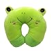 HuaYang Soft Cartoon Style U Shape Neck Rest Pillow Cushion For Car Airplane Travel(Frog)