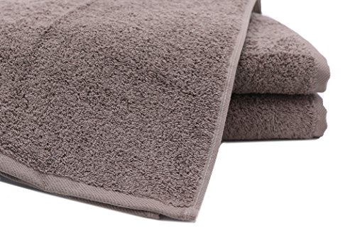 ZOLLNER® 3er-Set Duschtücher / Duschhandtücher / Saunatuch taupe 70×140 cm aus 100% Baumwolle, Gewicht ca. 520 g/qm, in weiteren Farben erhältlich, in Premium-Qualität, Serie „Star-Elba“ - 2