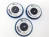  Juego de 3 compartimentos Discos grano: 40 apta para Bosch GWS 10,8 10 8 12 V 12 76 Accesorios Würth BTI Berner Acero Inoxidable Acero Madera lija batería Amoladora de ángulo