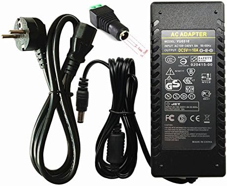 capolida AC 100 – 240 V to DC 5 V 10 A 50 W Supply Adapter Balance Charger Adapter LED Driver Transformer for LED SMD RGB