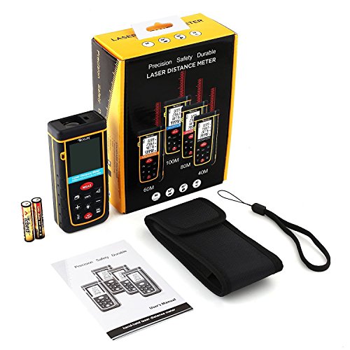 Tacklife Advanced Laser Entfernungsmesser Distanzmessgerät 0,05~100m/±2mm Distanzmesser distanz messgerät mit LCD Hintergrundbeleuchtung, inkl.Batterie und Schutztasche - 7