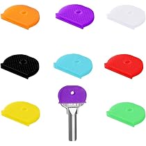 20 Caches Clés Colorés En Caoutchouc - Identifiants Souples Pour Clés Rondes, Carrées, Triangulaires